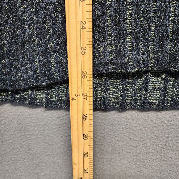 Ted Baker London Womens Sweater Size 3 US Medium Blue V Neck Cotton Blend Ribbed - Picture 5 of 16